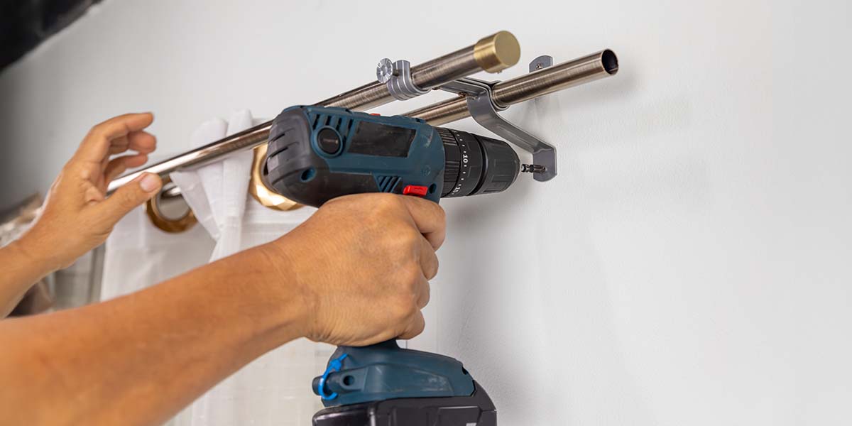 Install the Curtain Rod Securely